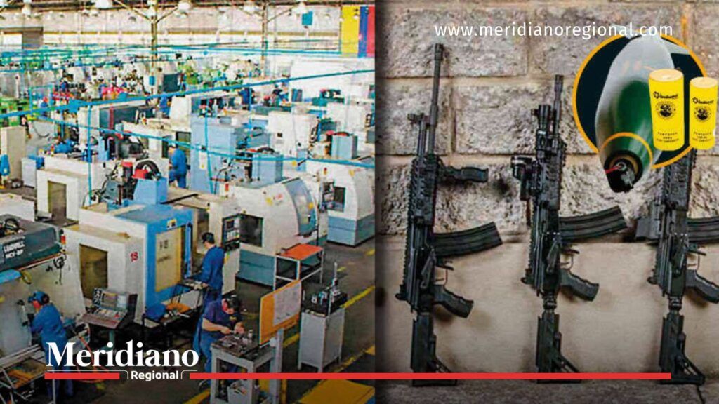 Fábrica y producción de fusiles y explosivos de INDUMIL - Meridiano Regional fábrica de INDUMIL - producción de fusiles - industria militar colombiana - bombas de aviación - arsenal fantasma - irregularidades INDUMIL