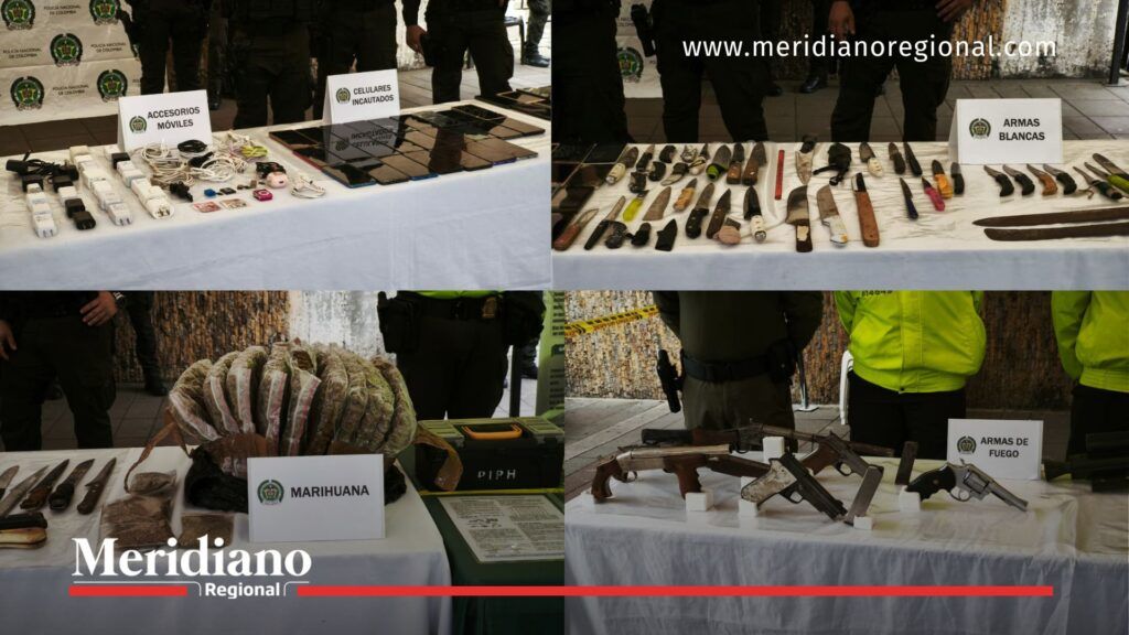 Armas y marihuana incautadas en la Megatoma Palmira - Meridiano Regional armas incautadas en megatoma palmira - marihuana decomisada en palmira - operativos de seguridad valle del cauca - noticias valle del cauca