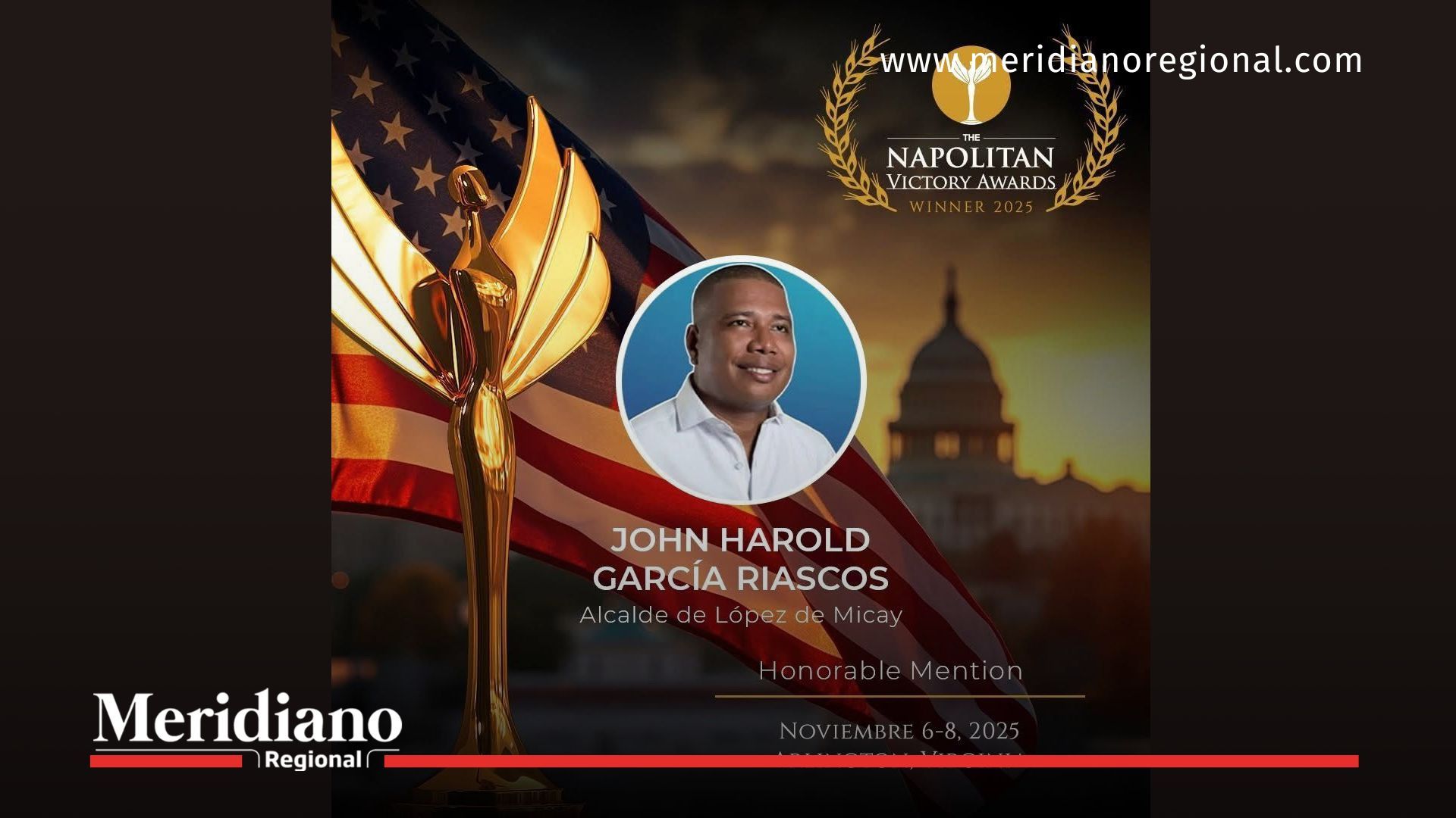 cartel Napolitan Awards - alcalde John Harold García Riascos - López de Micay - reconocimiento internacional - liderazgo Pacífico colombiano - noticias Cauca