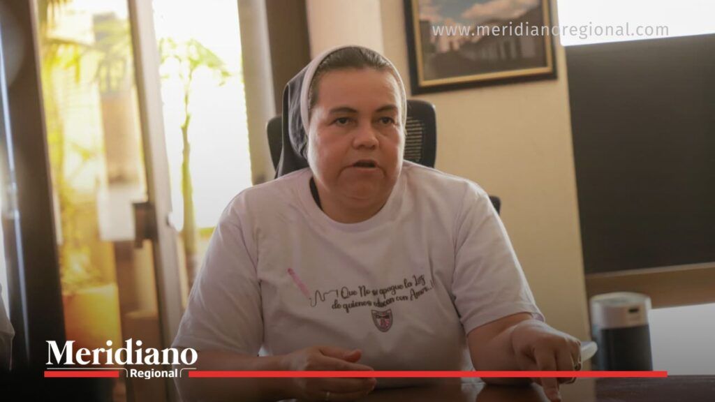 hermana representante de comunidades religiosas en reunión por la educación Popayán con la Gobernación del Cauca