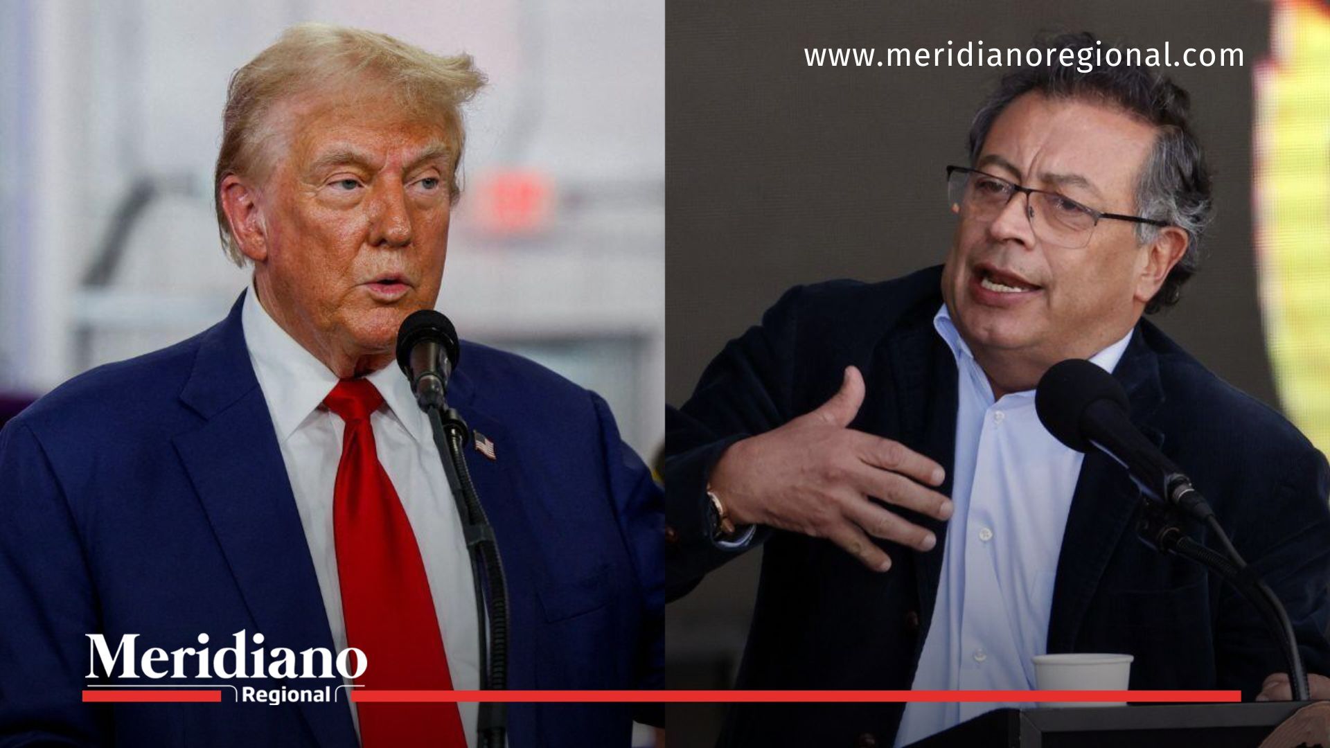 donald trump y gustavo petro - doctrina trump - tensiones diplomáticas - sanciones a petro - relaciones colombia estados unidos