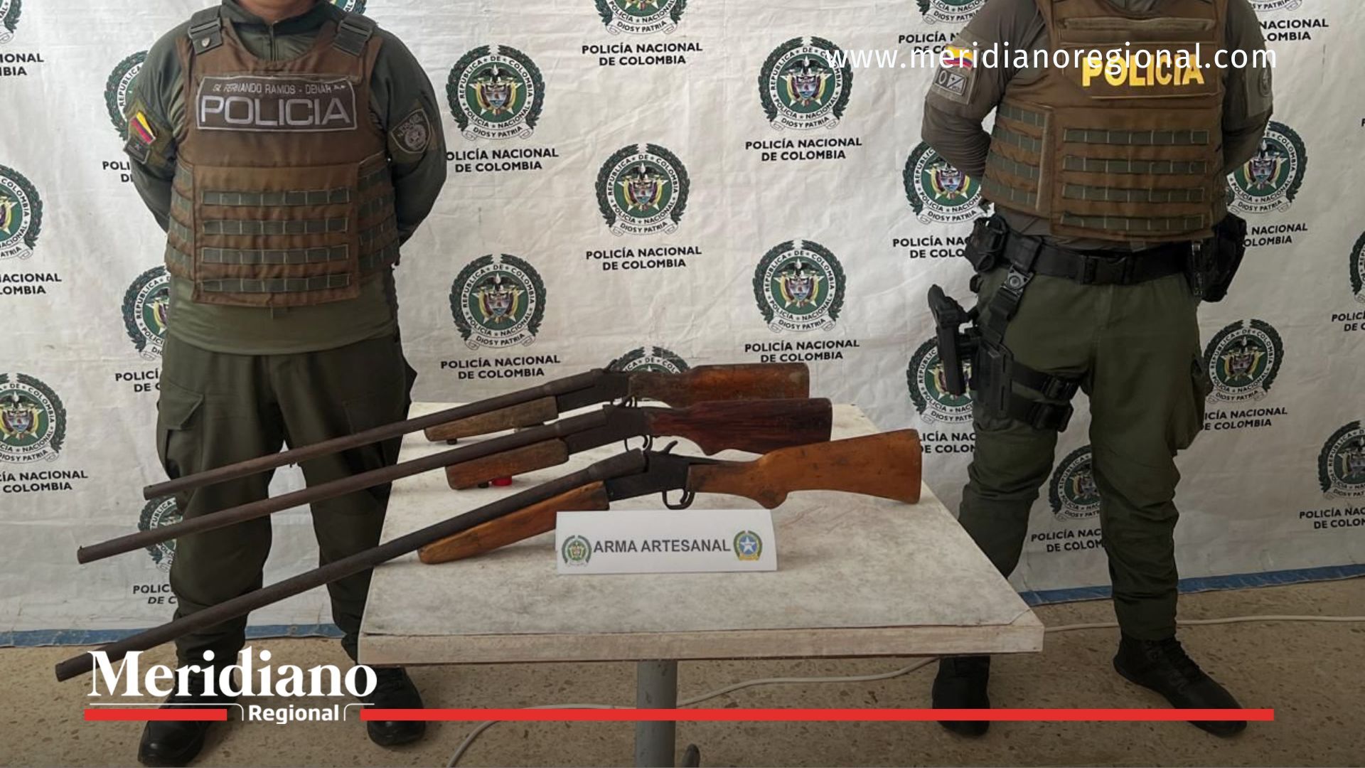 Armas incautadas en El Charco Nariño - Policía Nacional - escopetas decomisadas - operativo Plan Ofensiva Territorial - Pacífico nariñense - seguridad en Nariño
