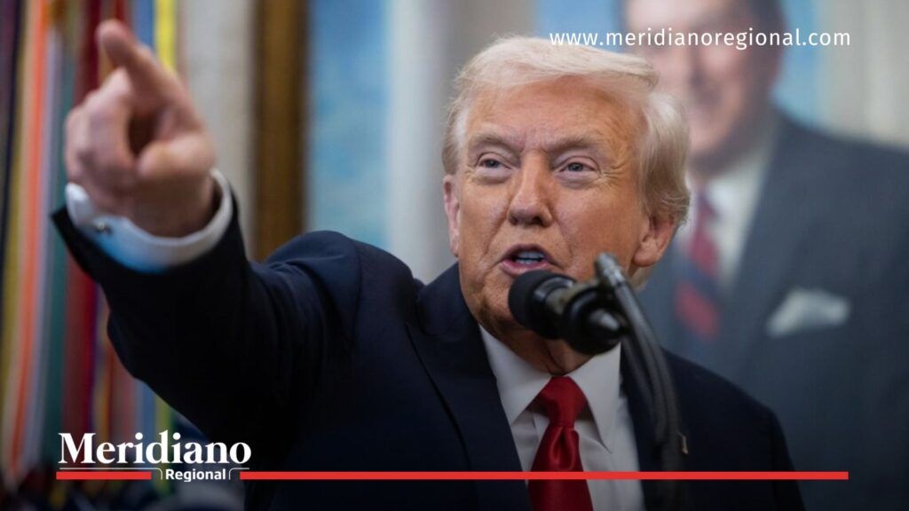Donald Trump, protagonista de las tensiones diplomáticas entre Petro y Trump - Meridiano Regional tensiones diplomáticas entre Petro y Trump - Donald Trump discurso - relaciones entre Colombia y Estados Unidos