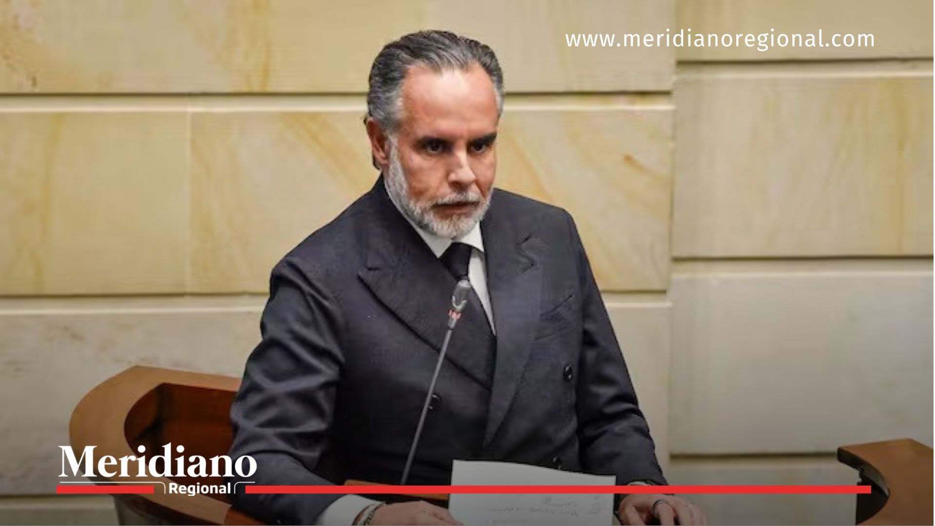 Armando Benedetti en el Senado de la República durante su gestión como ministro del Interior, en medio de crisis política y judicial.