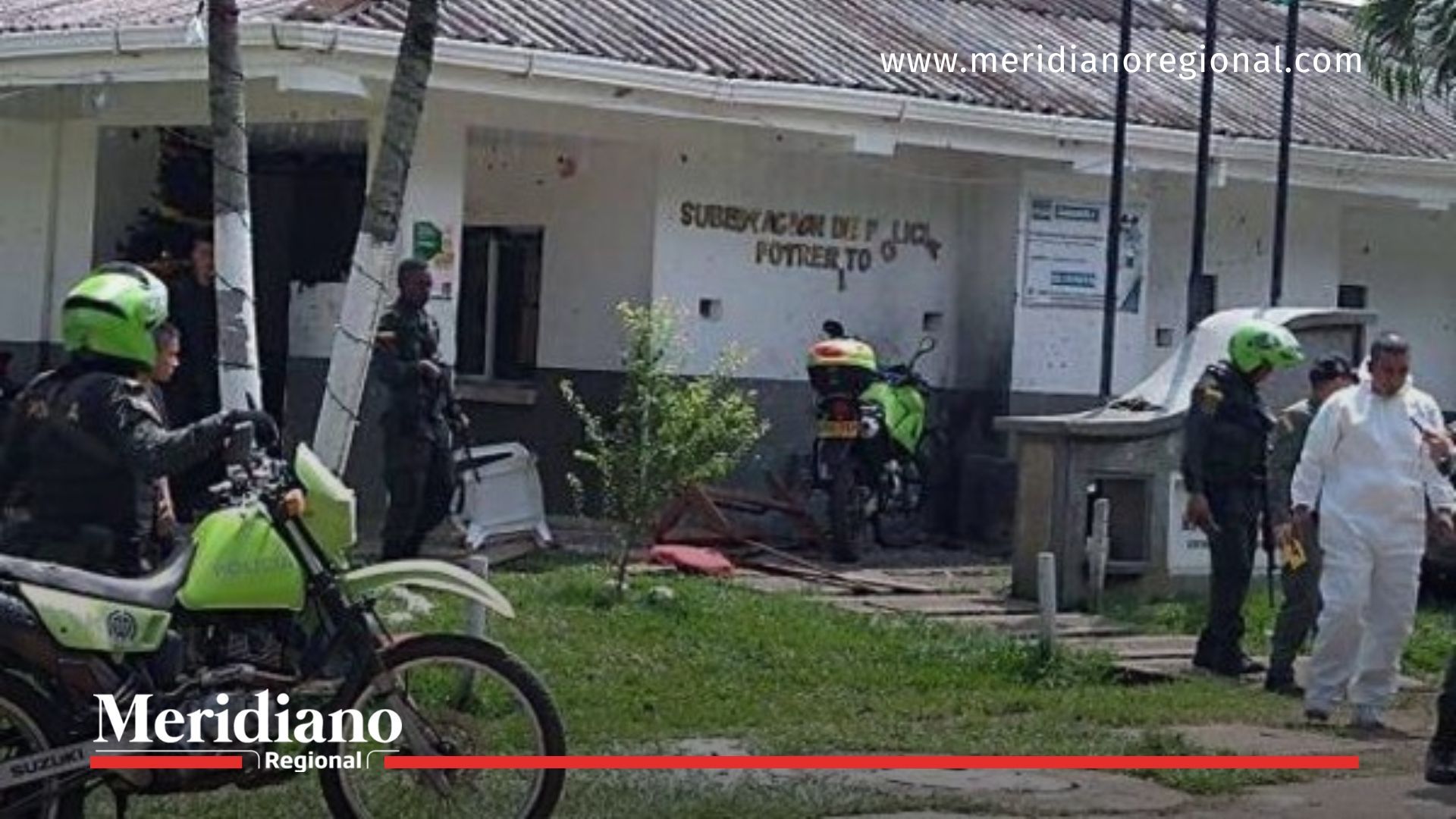 subestación de Policía Potrerito - hostigamiento en Jamundí - ataque armado Jamundí - seguridad Valle del Cauca