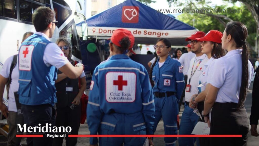 Popayán CICR en jornada de donación de sangre - Meridiano Regional Personal de la Cruz Roja Colombiana participando en una jornada de donación de sangre en el Cauca, una labor que será coordinada desde la nueva base Popayán CICR.