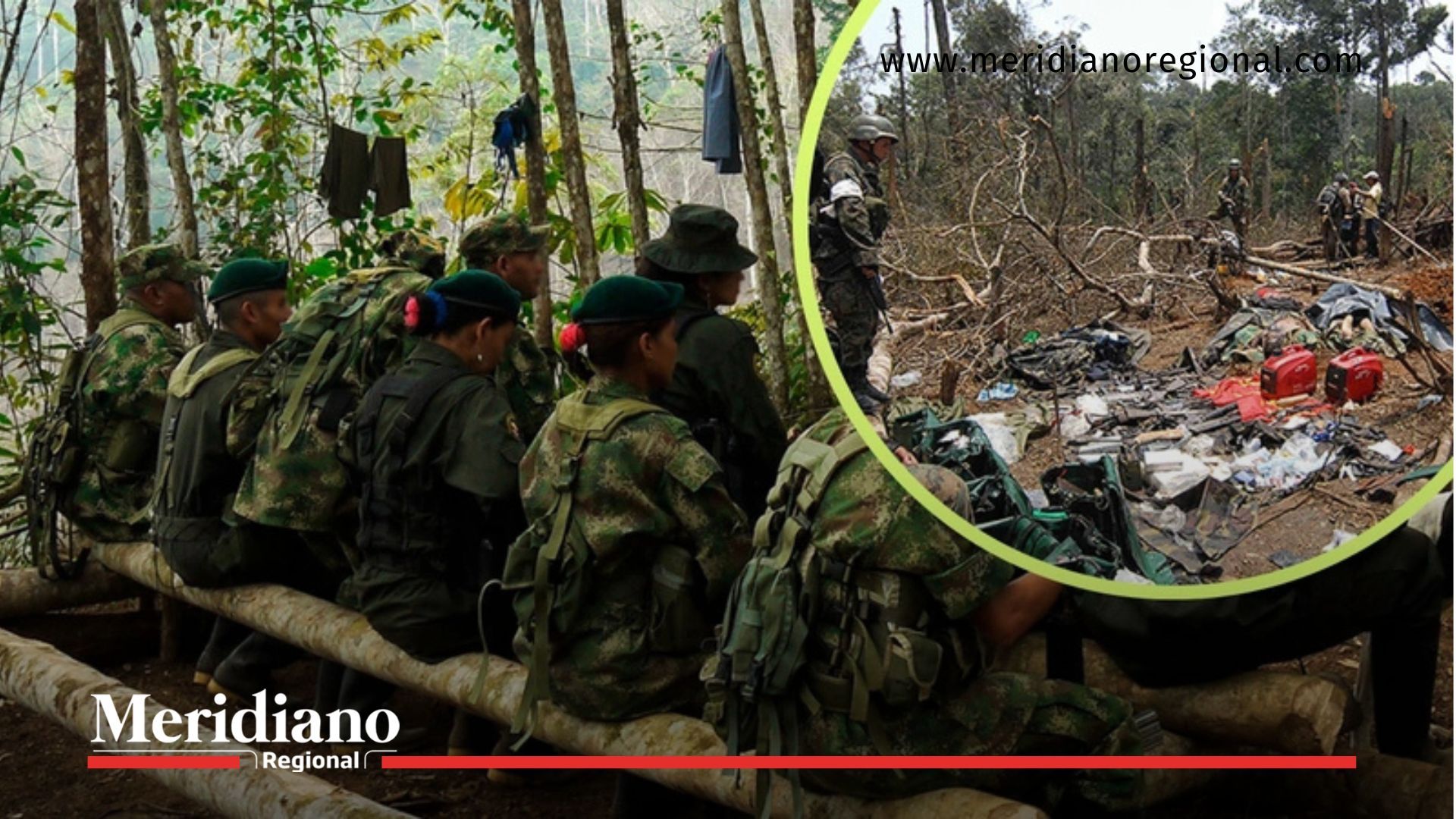 Imágenes del Ejército en zona selvática y de los restos del operativo que reavivó el debate por el bombardeo en Guaviare y el reclutamiento de menores.