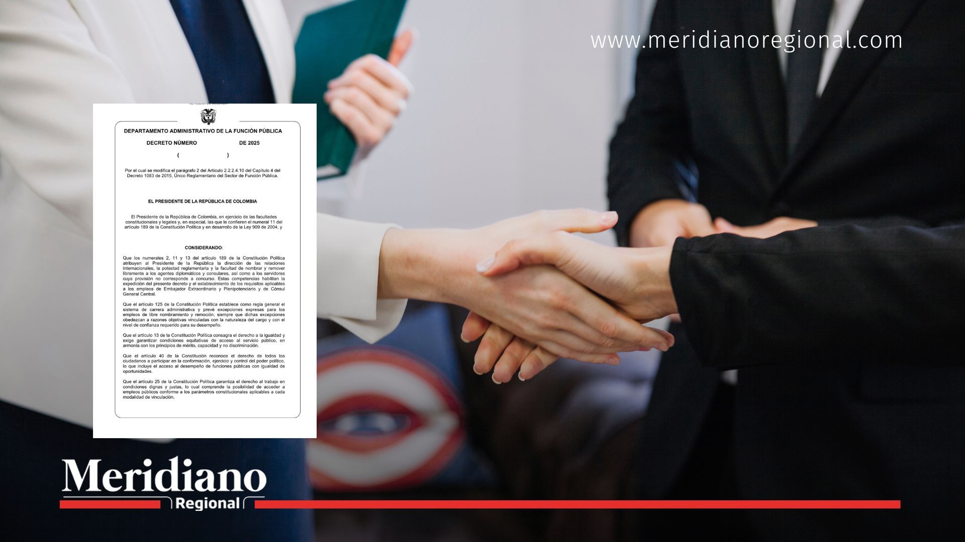 decreto requisitos para ser embajador - cambio requisitos embajadores - decreto embajadores - servicio exterior - cancillería colombia