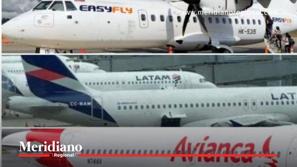 Aviones en Colombia tras alerta FAA - Meridiano Regional aviones en colombia tras alerta FAA - operaciones aéreas colombia - aerolíneas easyfly latam avianca - seguridad aérea colombia