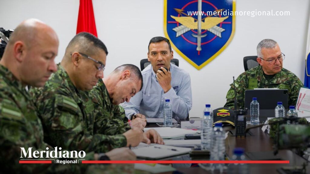 Escándalo Calarcá: reunión de la cúpula militar y Defensa - Meridiano Regional Reunión del ministro de Defensa con la cúpula militar para revisar acciones institucionales frente al escándalo Calarcá y las investigaciones en curso.