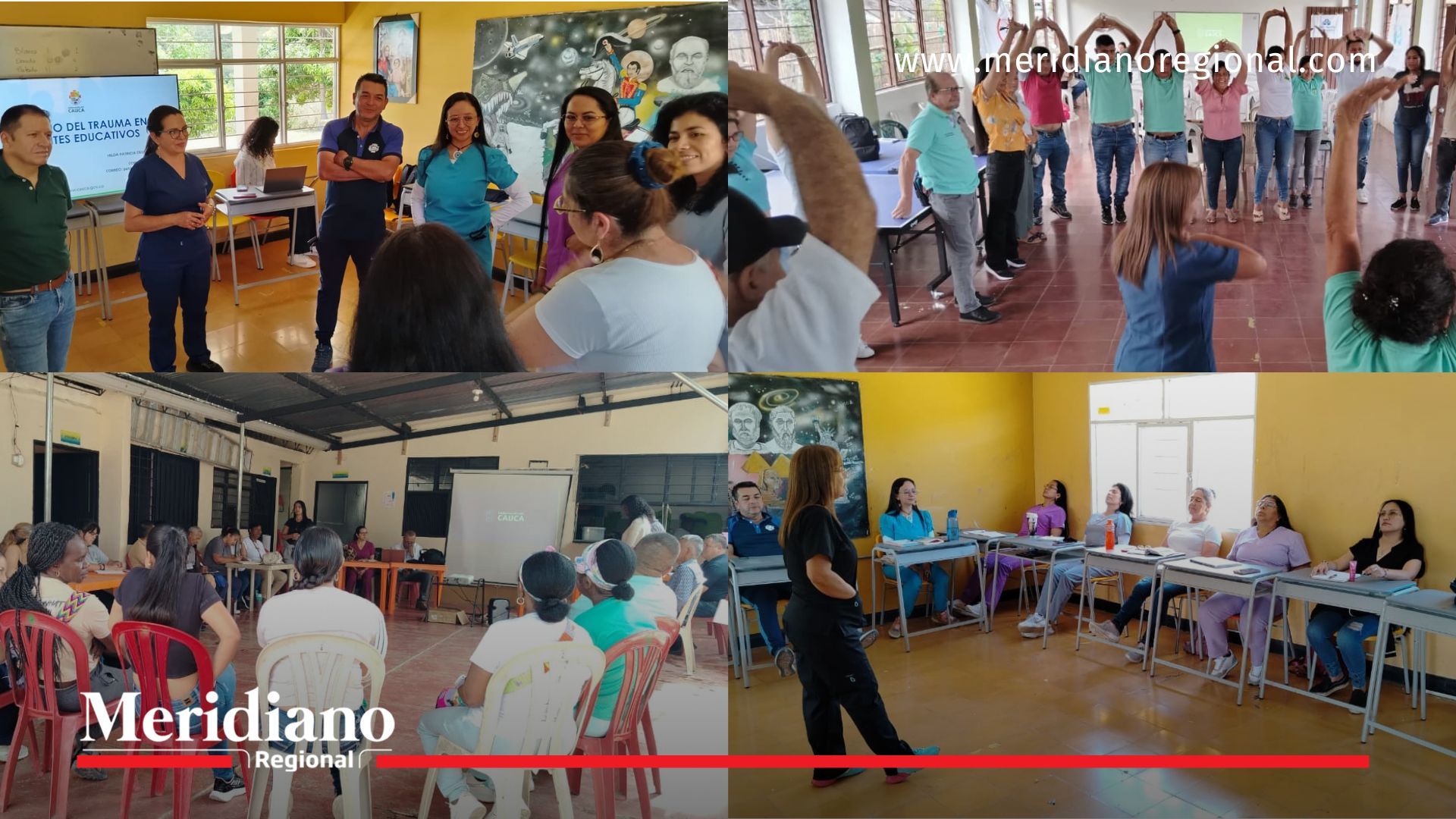 Jornada de capacitación docente en instituciones educativas del municipio de Bolívar, liderada por la Secretaría de Educación y Cultura del Cauca.