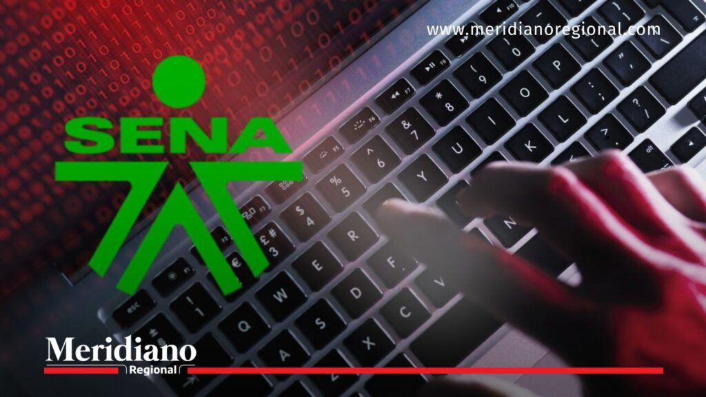 Caso David Racero y el SENA: pruebas en investigación - Meridiano Regional Logo del SENA sobre un teclado de computador, imagen conceptual relacionada con las pruebas del caso David Racero.