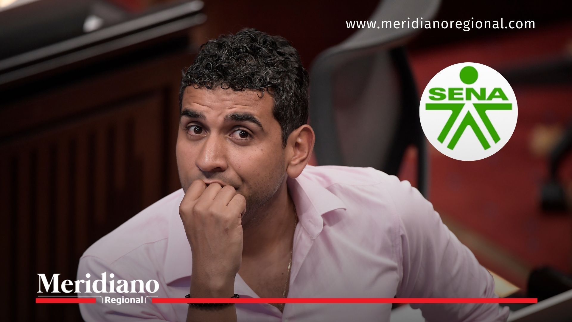 El congresista David Racero durante una sesión legislativa, en medio del proceso por presunta pérdida de investidura relacionado con el SENA.