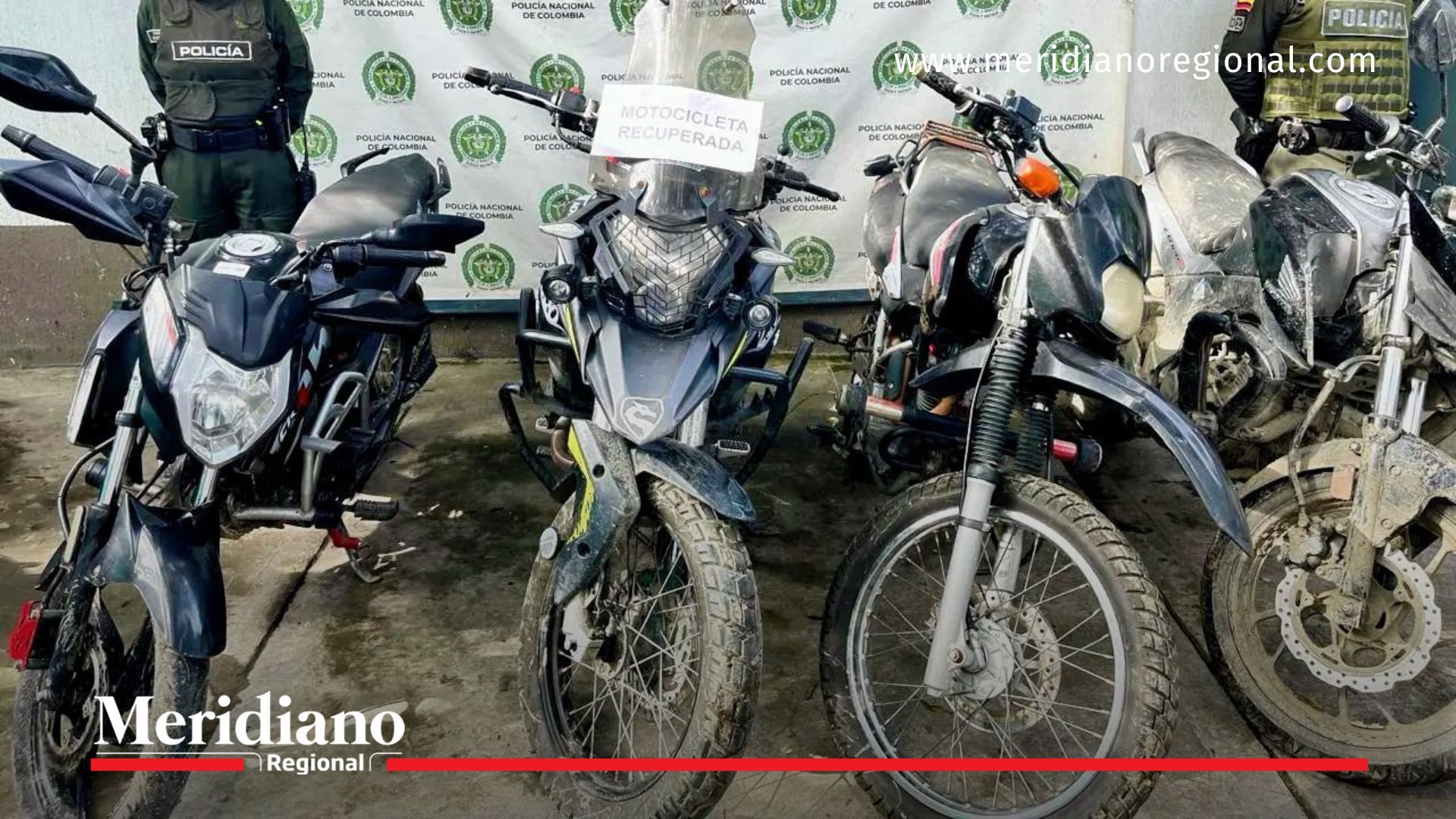 Varias motocicletas robadas fueron recuperadas por la Policía Nacional, entre ellas la moto robada en la Panamericana que fue rastreada con apoyo de drones.