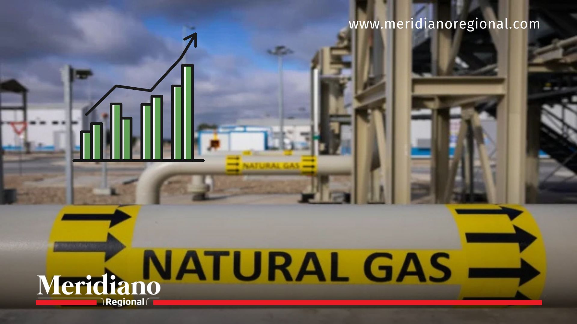 Planta de distribución de gas natural en Colombia en contexto del aumento del precio del gas.