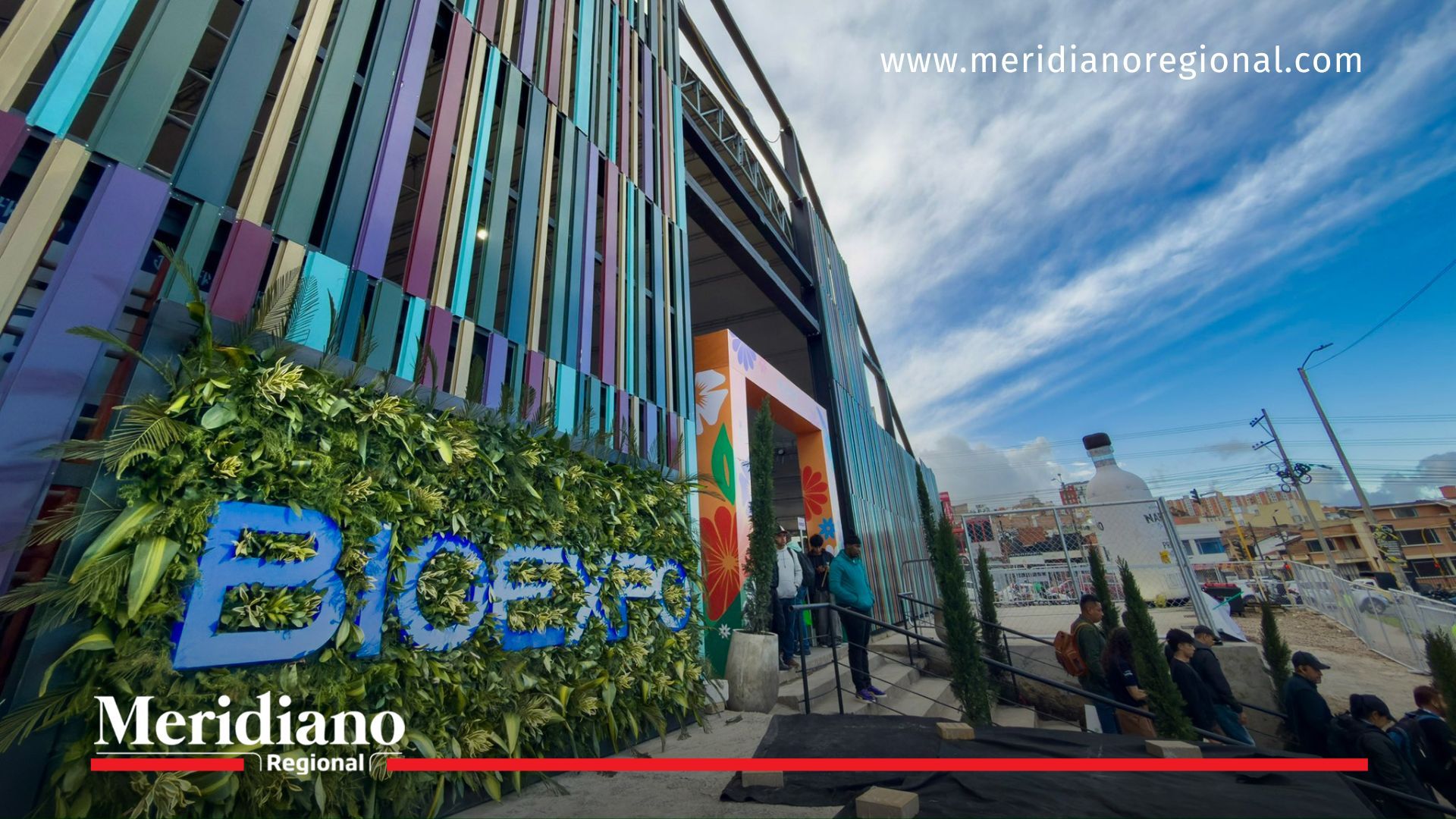 domo bioexpo - bioexpo nariño 2025 - fachada bioexpo - entrada feria sostenibilidad - negocios verdes - bioeconomía en colombia - sostenibilidad nariño - eventos ambientales colombia - noticias nariño