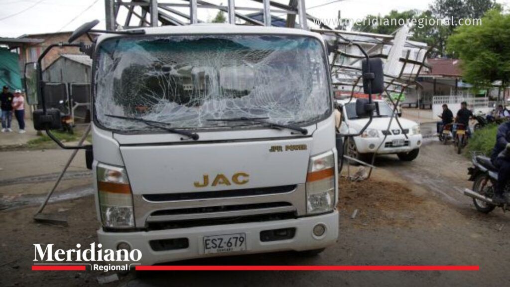 explosivo en Morales - camión afectado por explosión - ataque con dron en Cauca - atentado en Morales - seguridad Cauca