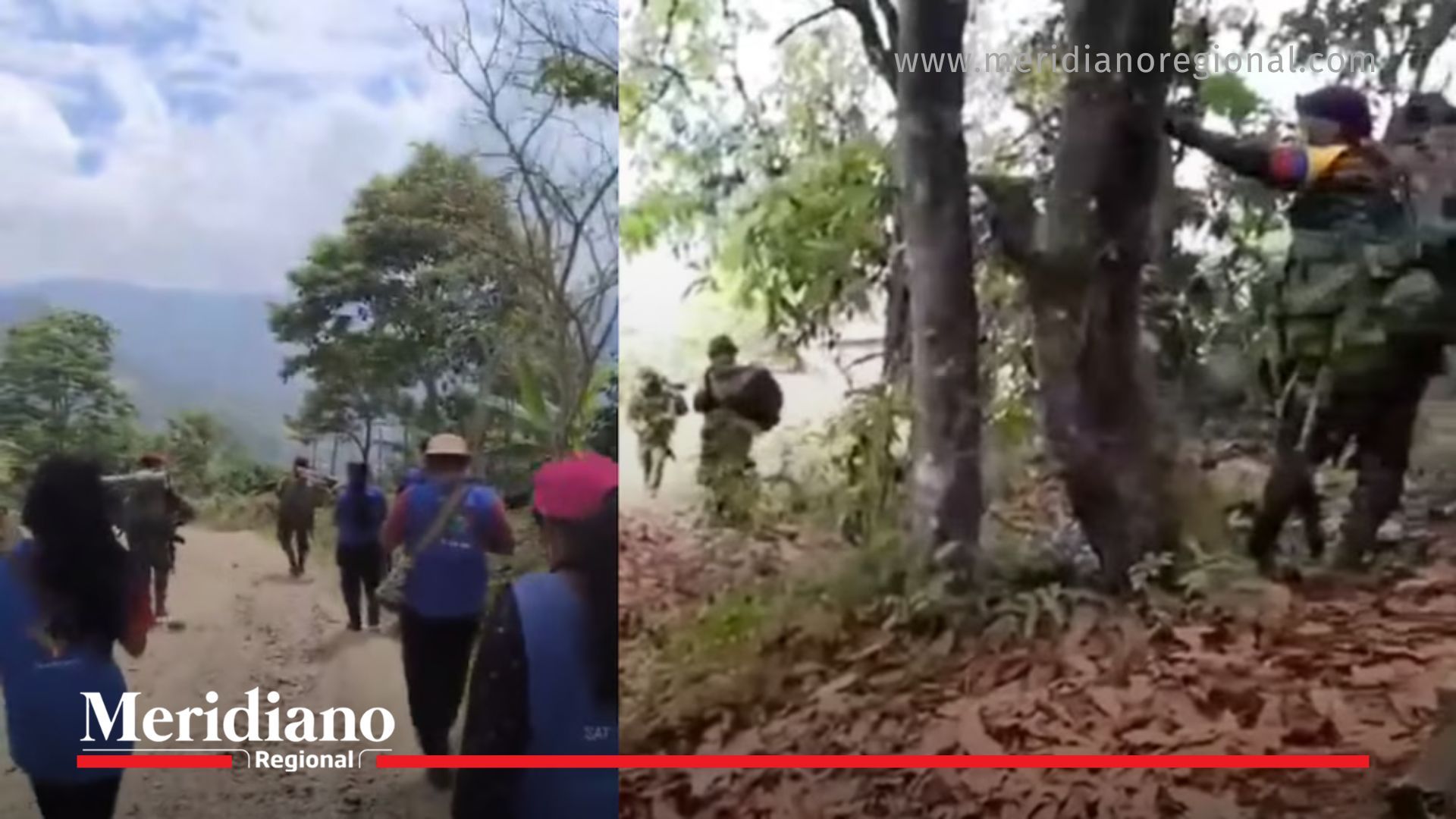 Autoridades indígenas avanzan en el operativo que expulsó a presuntos integrantes del Dagoberto Ramos en Caldono Cauca.