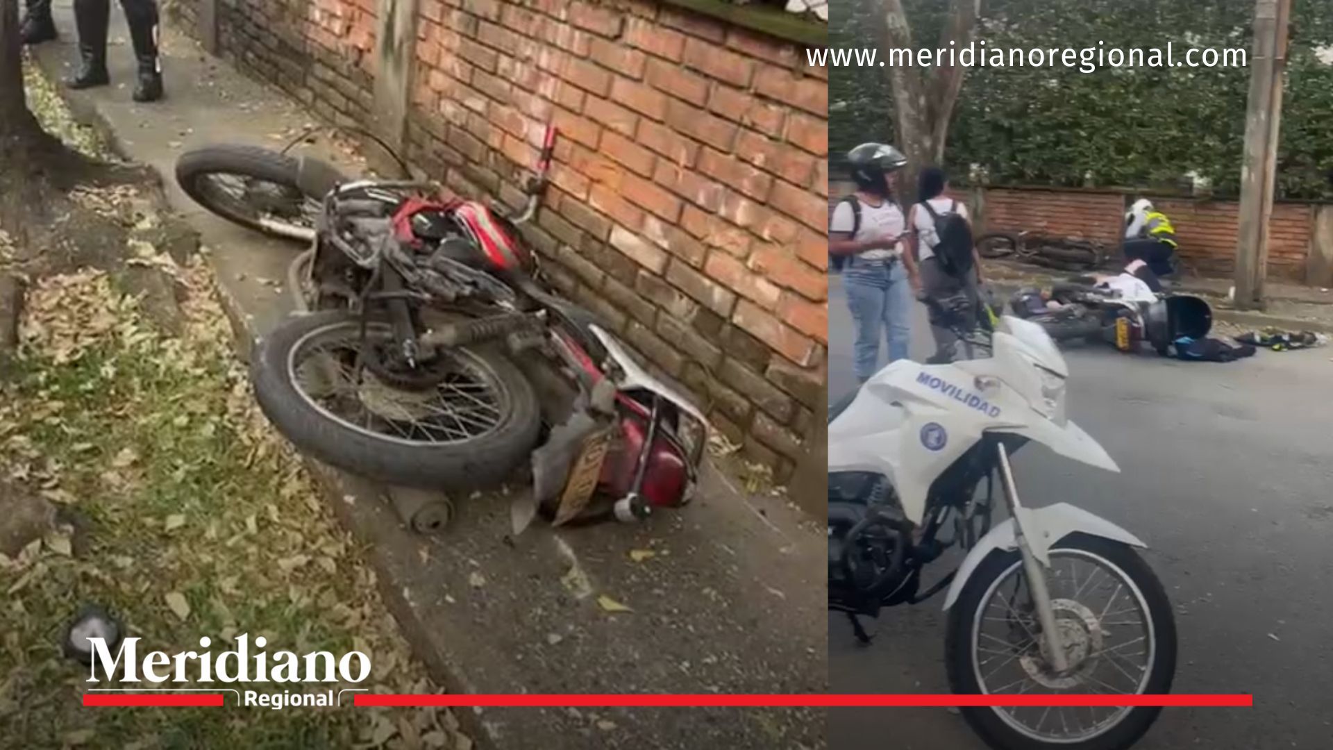 Imágenes de la motocicleta y del operativo de tránsito investigado por la muerte de motociclista en Cali