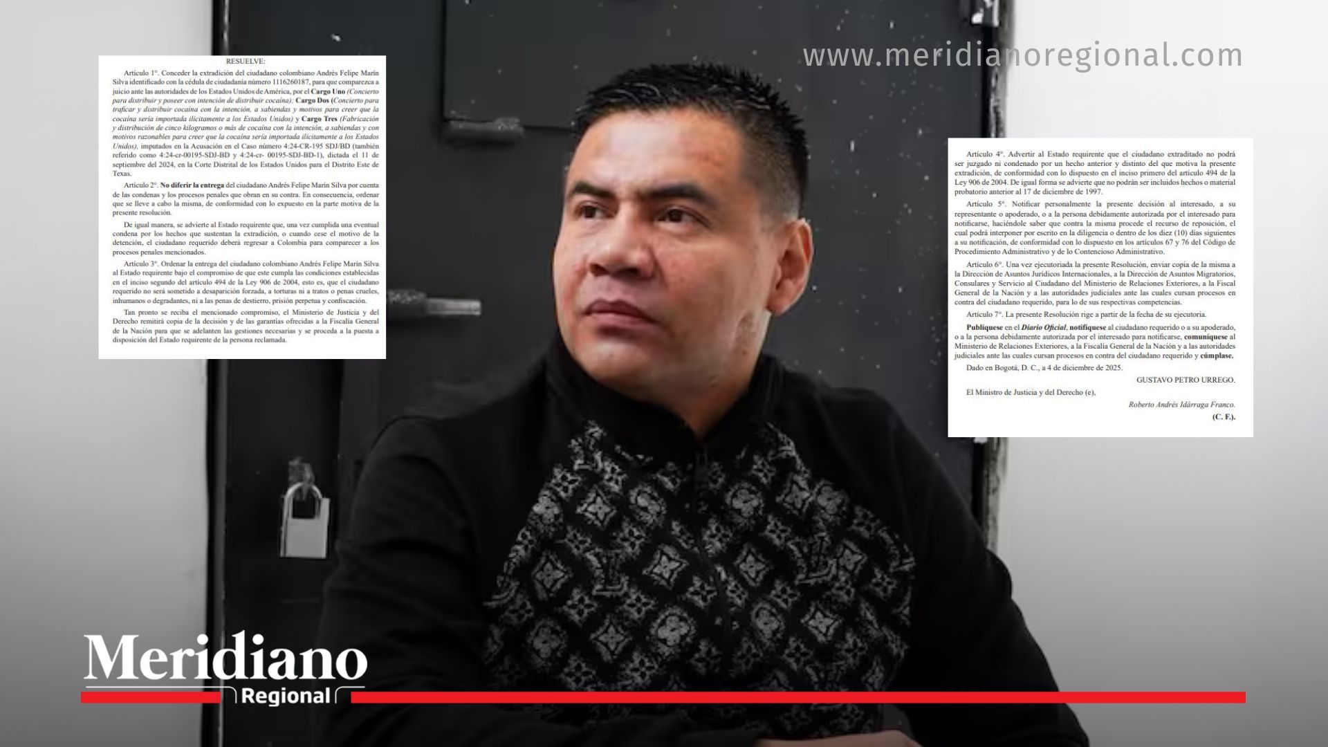 Alias Pipe Tuluá, cabecilla de la organización criminal La Inmaculada, será extraditado a Estados Unidos luego de que el presidente Gustavo Petro firmara la resolución oficial.