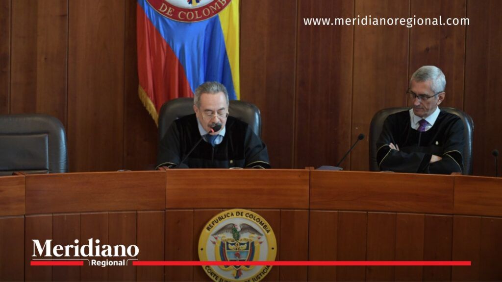 Magistrados de la Corte Suprema durante el juicio de Camilo Romero por el caso de la Licorera de Nariño.