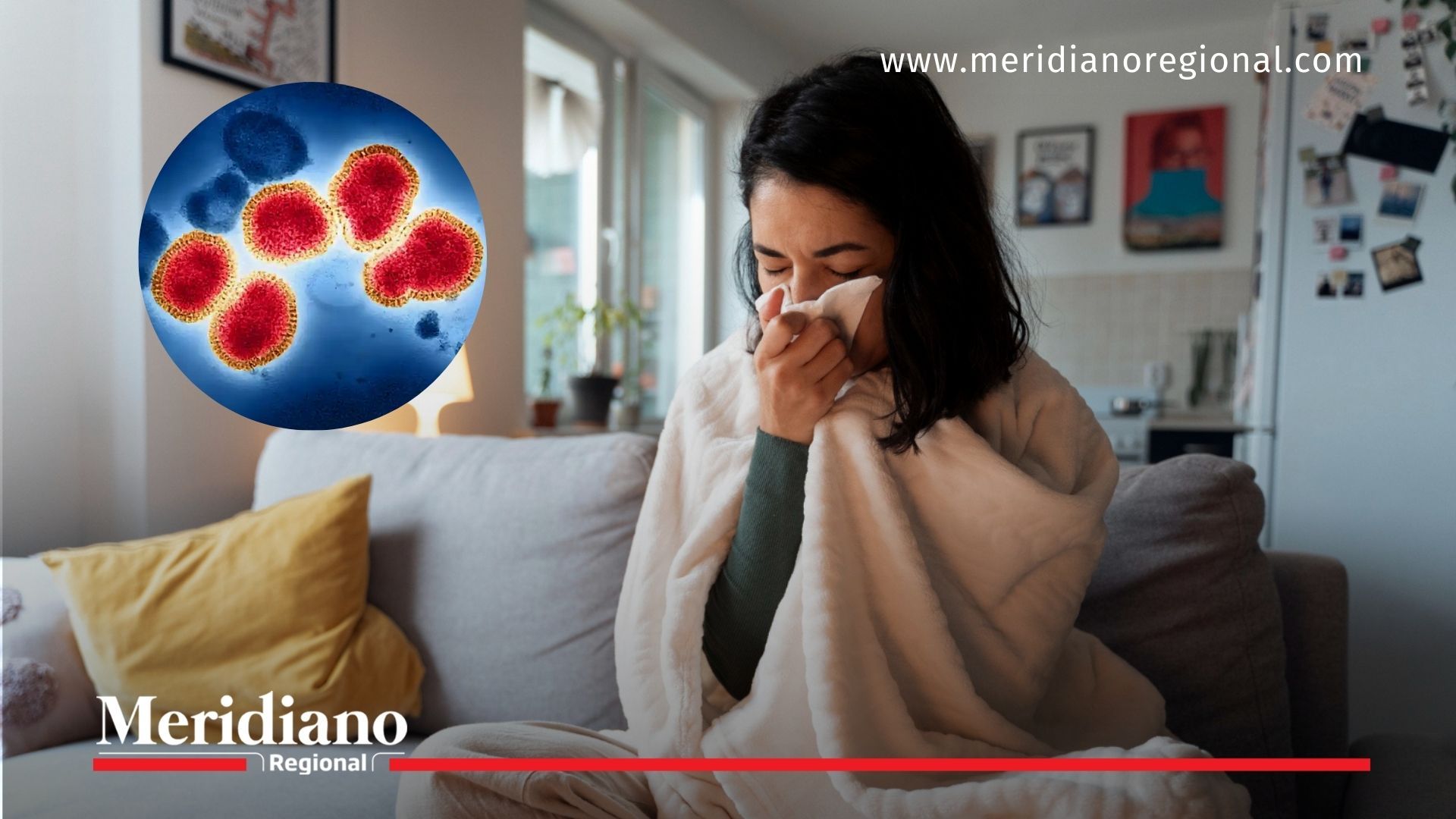 Mujer presenta síntomas gripales asociados a la gripe H3N2 en Cali, virus que motivó refuerzo de medidas preventivas.