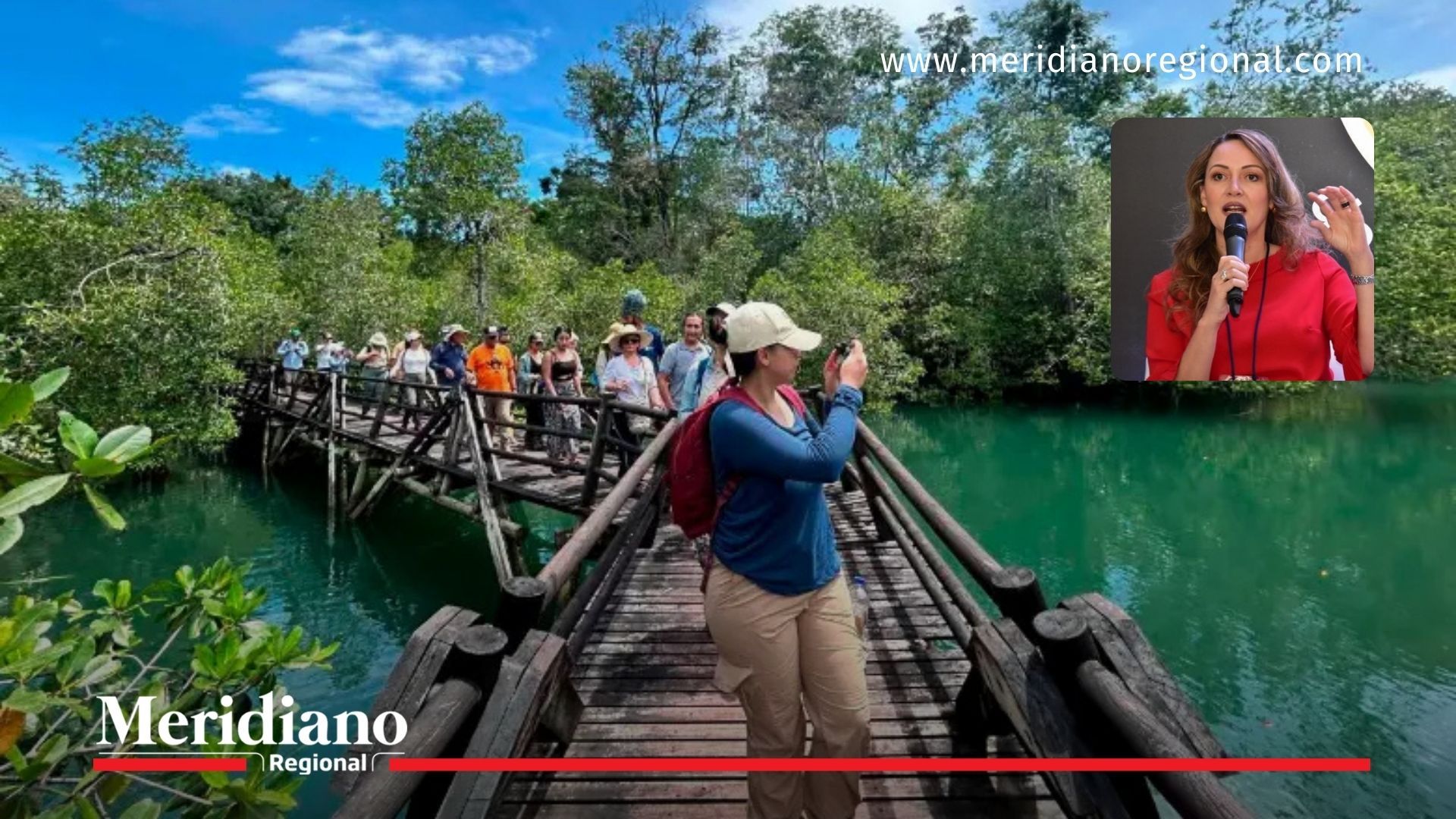 Turismo en el Chocó con visitantes en entorno natural del Pacífico colombiano y mensaje de ANATO sobre el crecimiento turístico