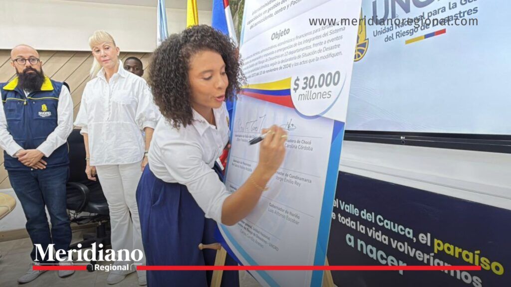 UNGRD atención de emergencias: gobernadora del Chocó firma convenio - Meridiano Regional Gobernadora del Chocó firma convenio de la UNGRD para fortalecer la atención de emergencias
