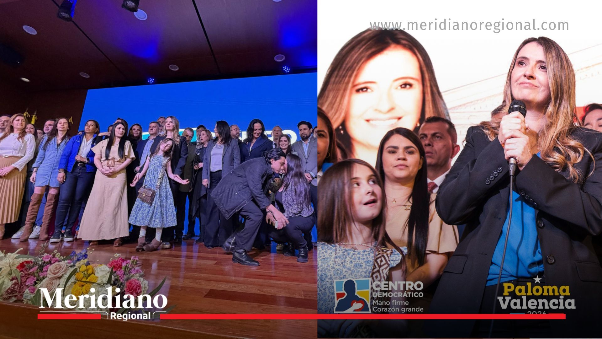 Paloma Valencia candidata presidencial durante el anuncio oficial del Centro Democrático para las elecciones 2026