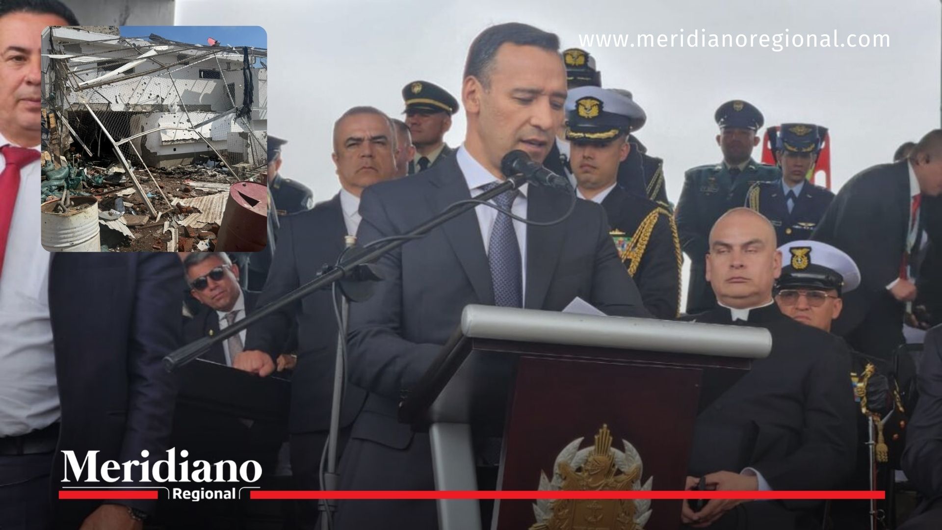 Visita del ministro de Defensa a Popayán durante discurso oficial sobre seguridad y orden público en el Cauca.