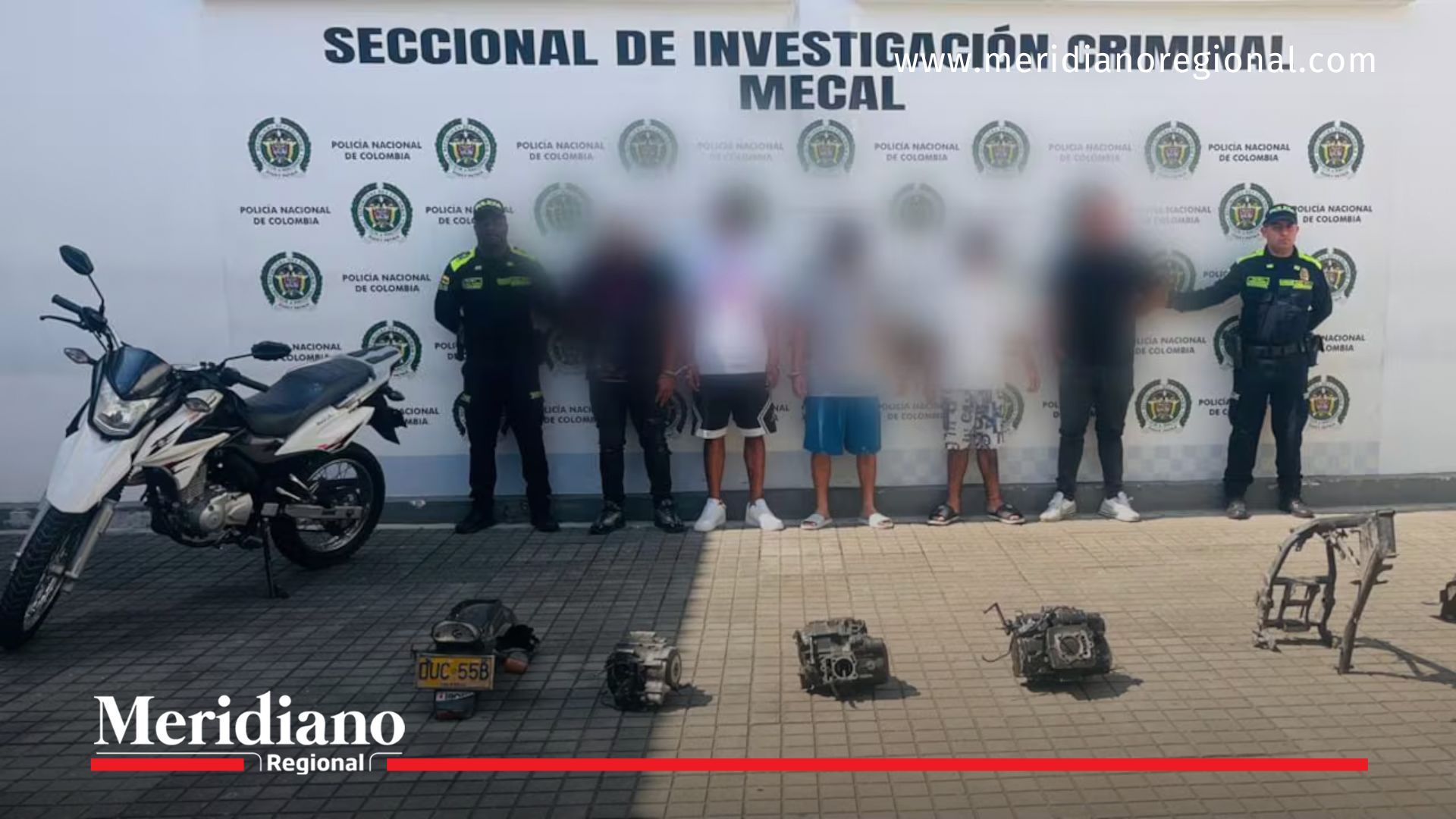 Integrantes de la banda criminal “Los Mojosos” fueron capturados por la Policía Nacional durante los operativos adelantados en distintos sectores de Cali por el hurto de motocicletas.
