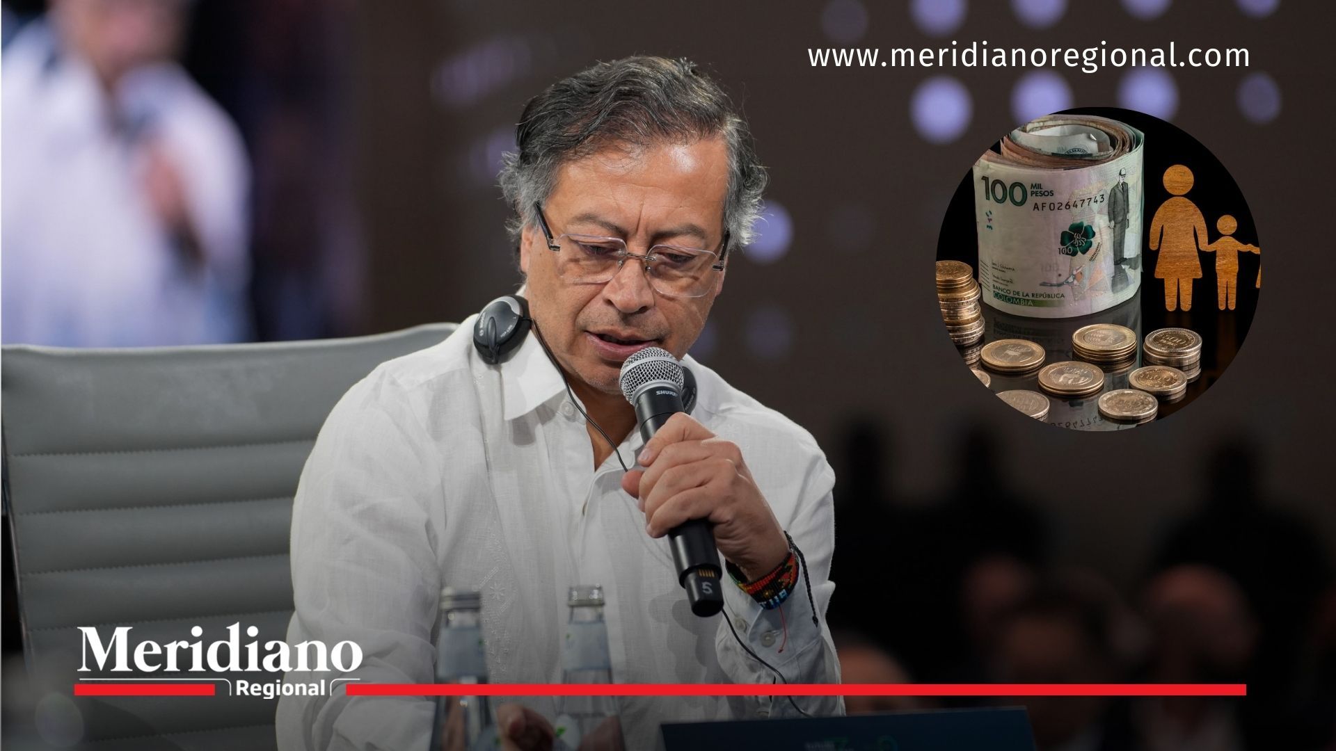 El presidente Gustavo Petro durante un pronunciamiento público, en medio del debate nacional por la declaratoria de emergencia económica y la reforma tributaria por decreto.