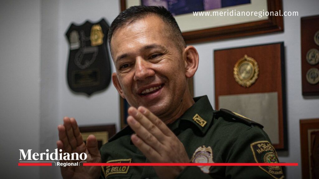 General Henry Bello durante encuentro institucional como comandante de la Región de Policía Número 4