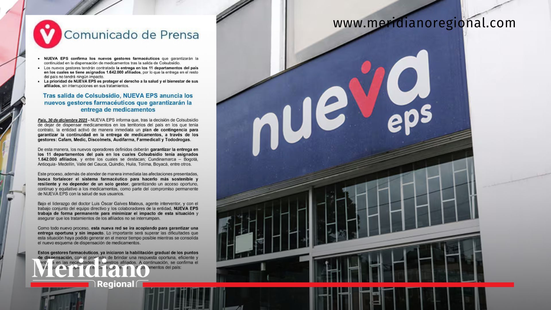 nueva eps medicamentos - sede nueva eps cali - entrega medicamentos valle del cauca - sistema de salud colombia