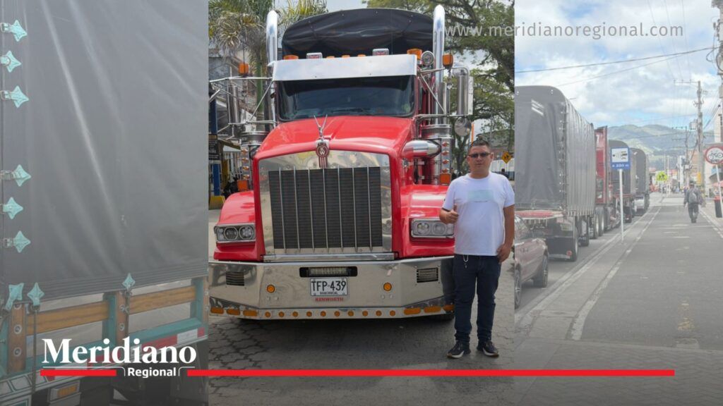 Protesta de camioneros en Pasto por secuestro en la vía Panamericana - Meridiano Regional protesta camioneros Pasto | tractocamión de Miguel Ángel Oliva desaparecido en la vía Panamericana Cauca