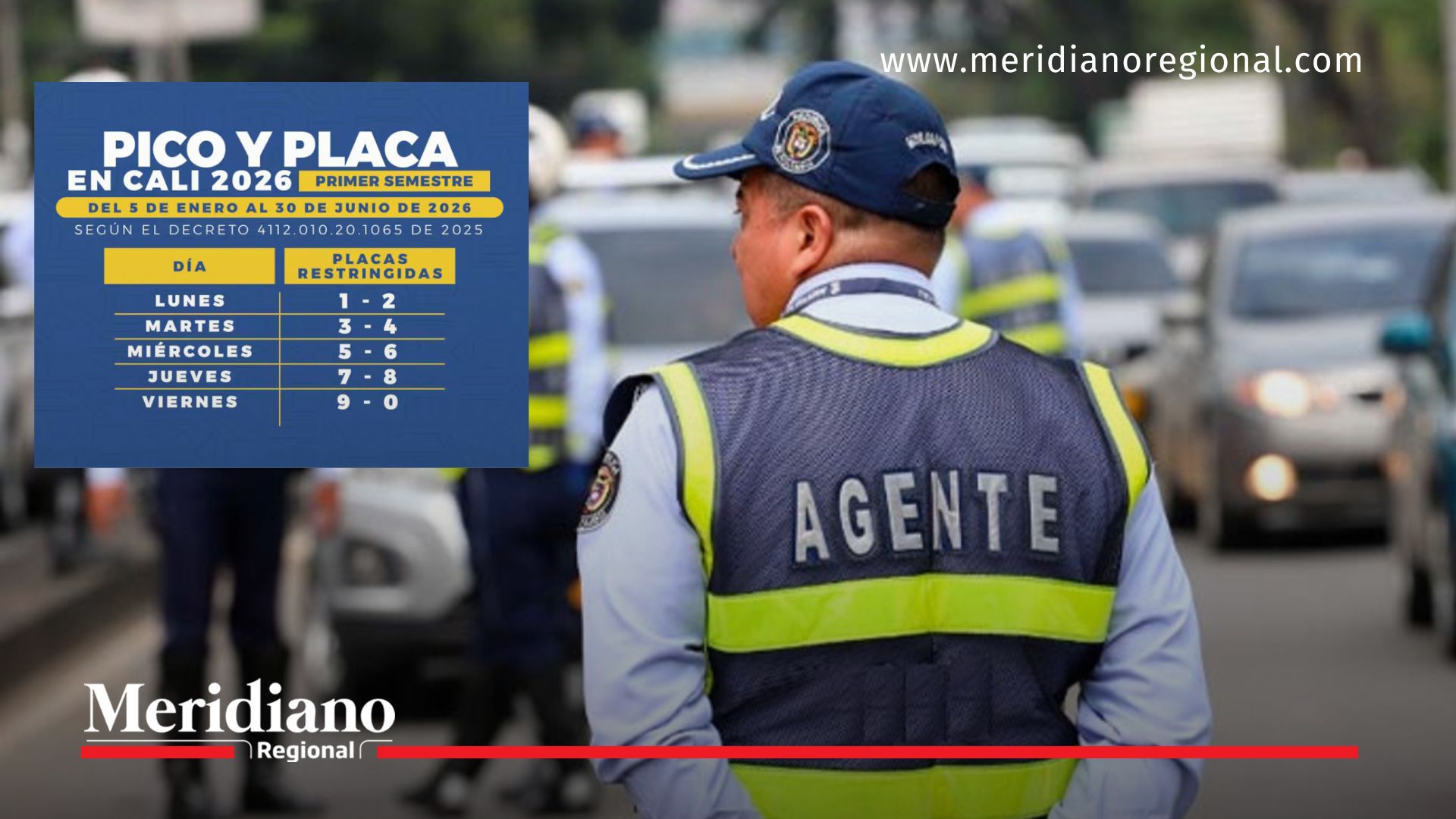 pico y placa Cali 2026 - agente de tránsito Cali - movilidad Cali - Secretaría de Movilidad de Cali