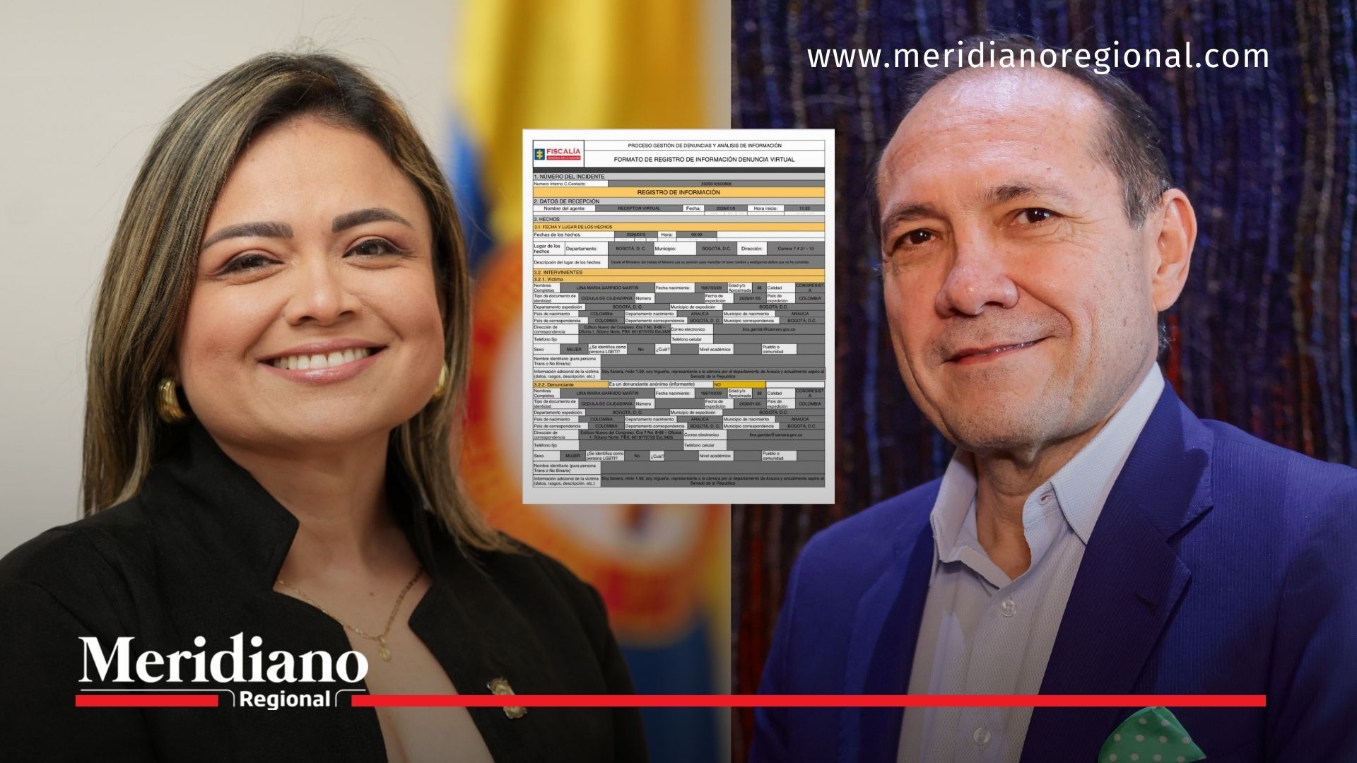 Lina Garrido y Antonio Sanguino enfrentados por denuncia penal ante la Fiscalía por injuria y calumnia