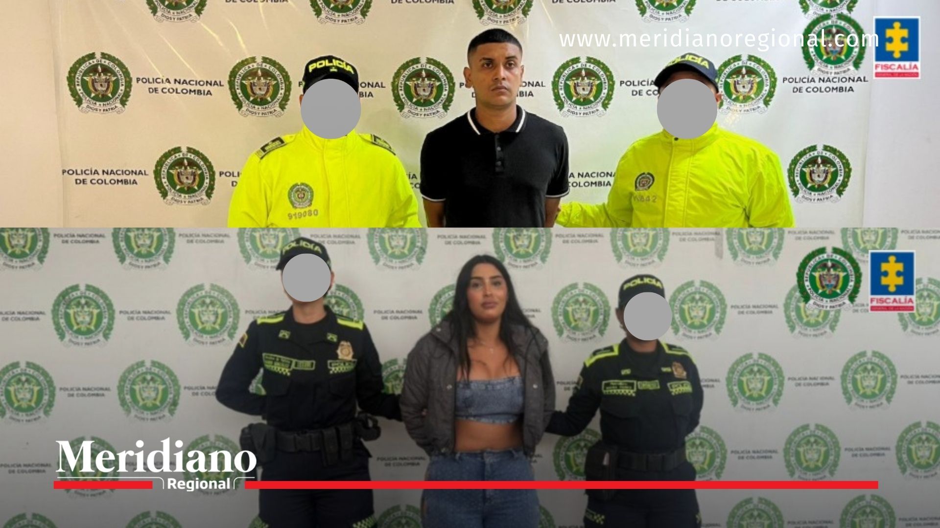 Presuntos integrantes de una red de trata de personas en Cali capturados por la Fiscalía y la Policía Nacional por explotación sexual en Noruega.