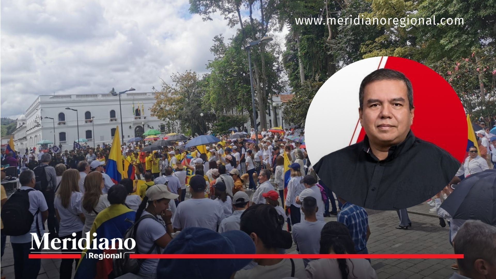 seguridad campaña política en el Cauca imagen de concentración ciudadana y Oscar Rodrigo Campo