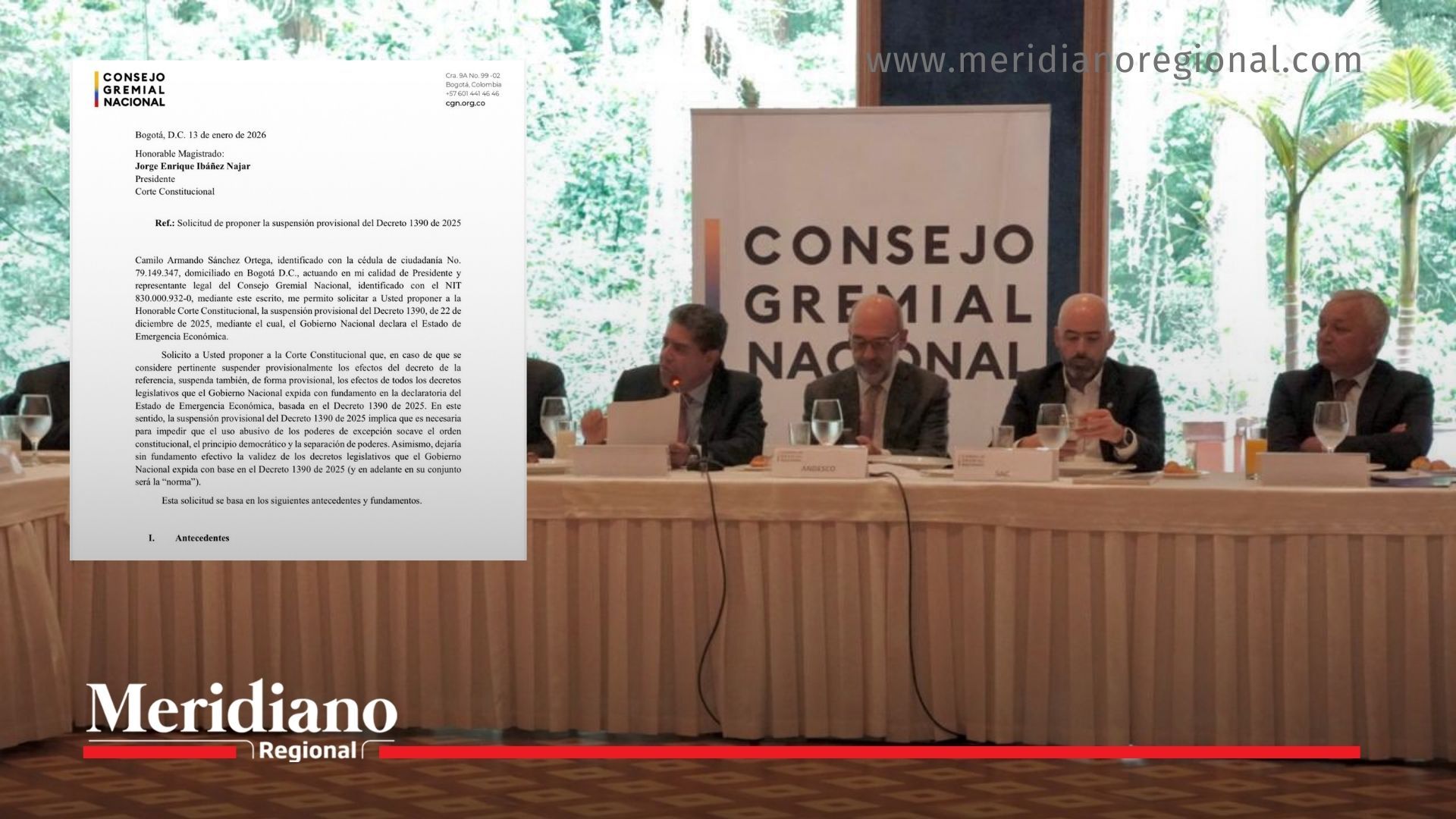 El Consejo Gremial Nacional solicitó ante la Corte Constitucional la suspensión salario mínimo tras el incremento del 23% decretado para 2026.
