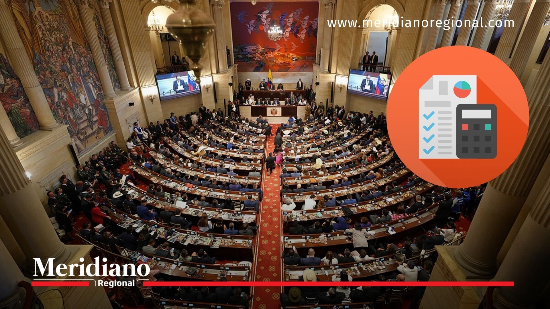 Sesión plenaria del Congreso de la República de Colombia mientras avanza el debate por el presupuesto Senado 2026 y el déficit que afecta seguridad y empleo.