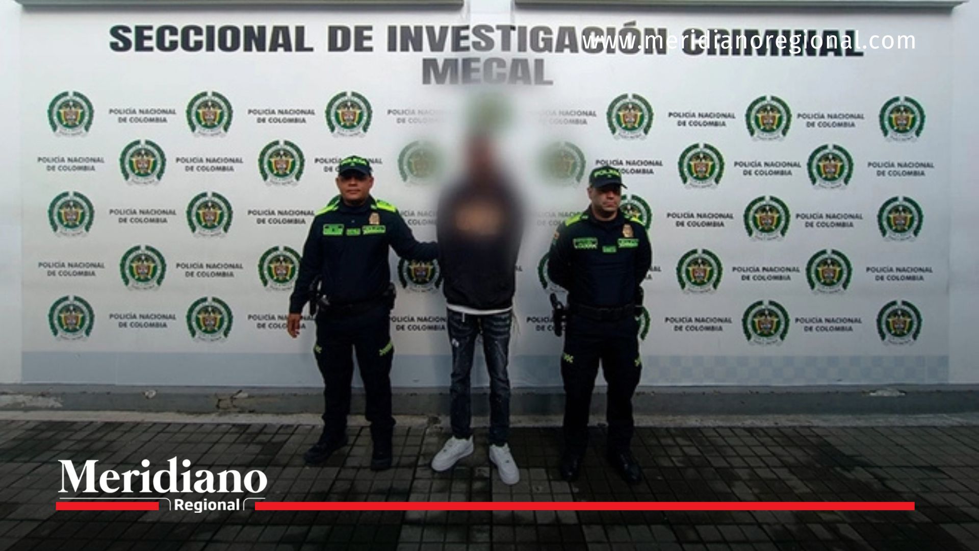 Presunto responsable del homicidio de Óscar Becerra en Cali es presentado por la Policía Metropolitana tras su captura.