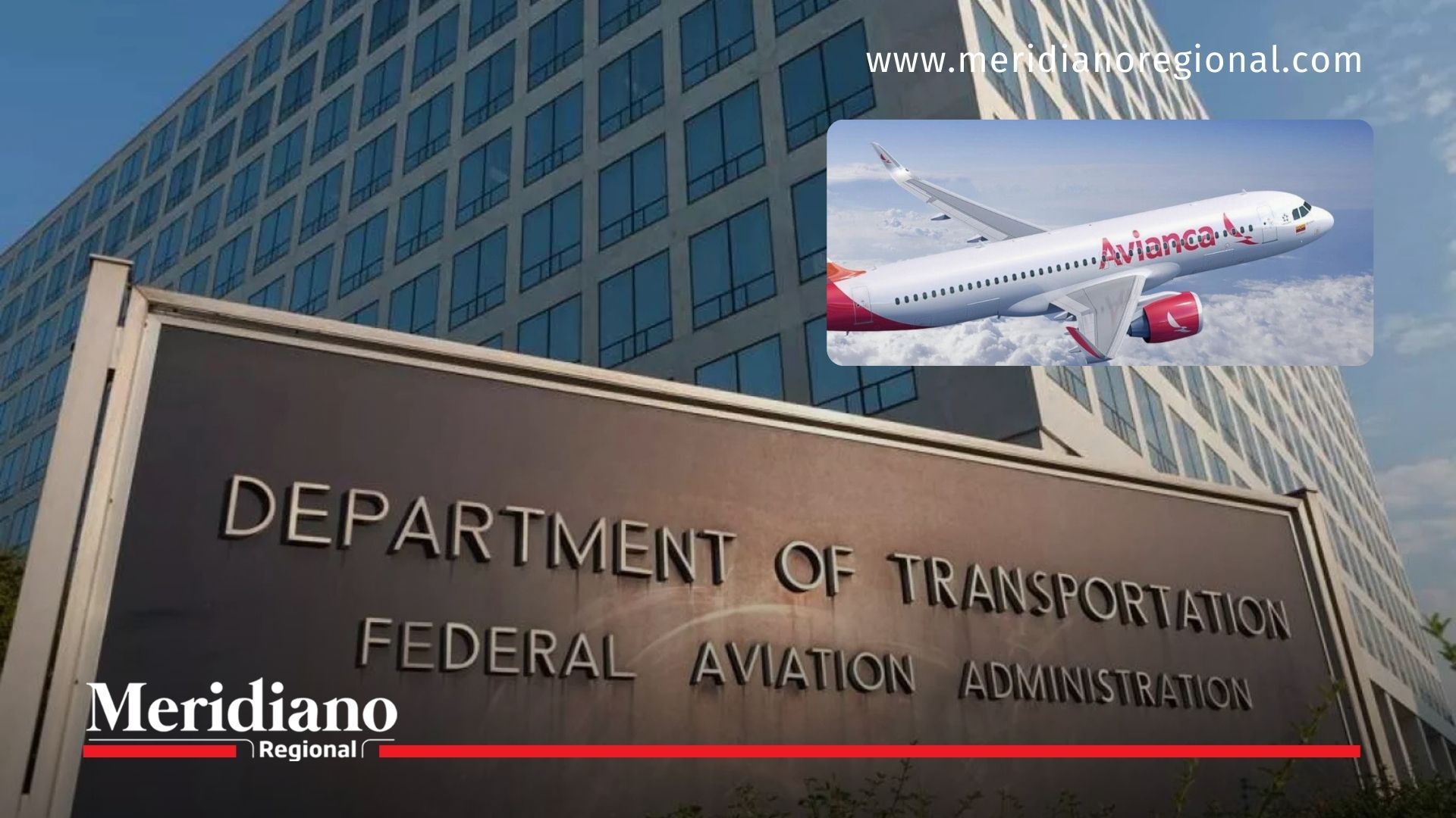 Fachada del Departamento de Transporte de Estados Unidos, donde opera la Administración Federal de Aviación (FAA), entidad que emitió la alerta aérea para vuelos en la FIR Bogotá.