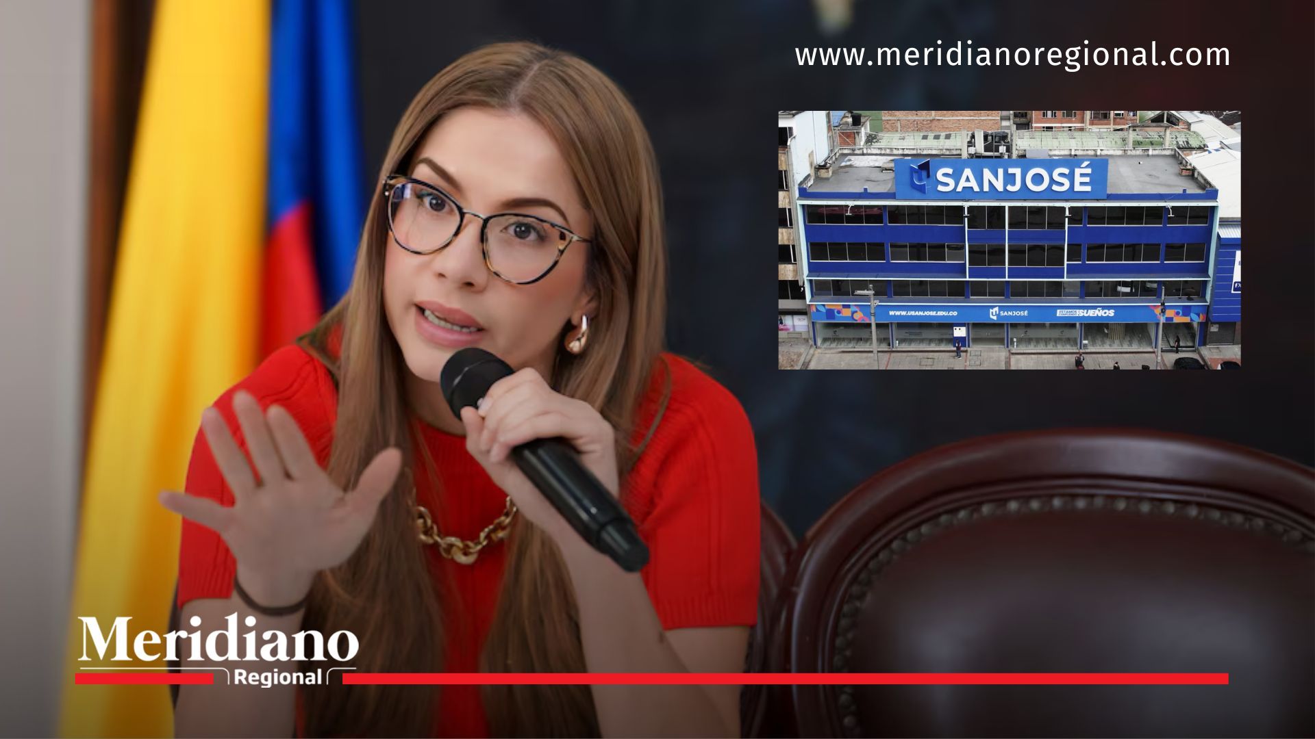 cartel de diplomas denunciado por Catherine Juvinao con imagen de la Fundación San José