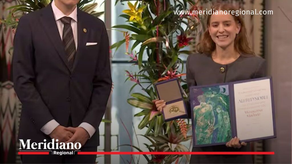 María Corina Machado Nobel: hija recibe el premio en Oslo - Meridiano Regional Hija de María Corina Machado recibe el Premio Nobel de la Paz en Oslo durante la ceremonia oficial.