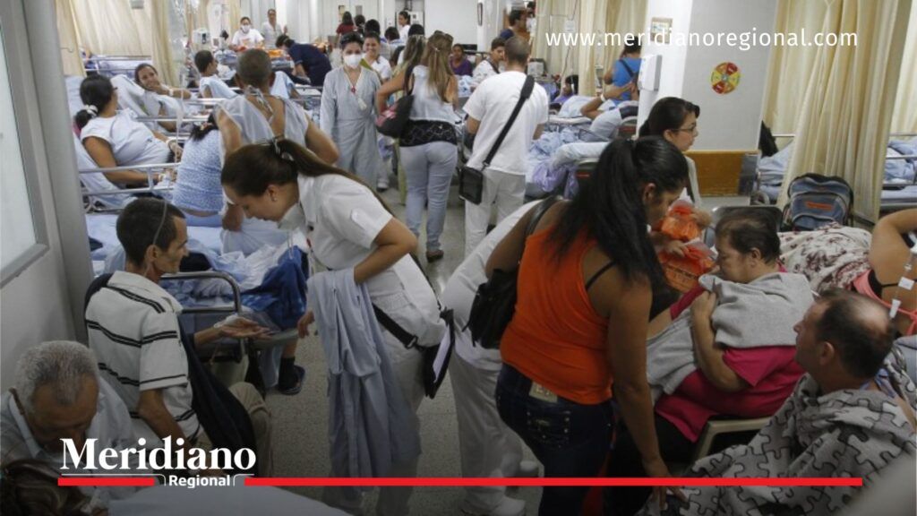 Crisis del sistema de salud en Colombia: rol de la ADRES - Meridiano Regional Hospital público colapsado por la crisis del sistema de salud en Colombia y la falta de pagos oportunos de las EPS.
