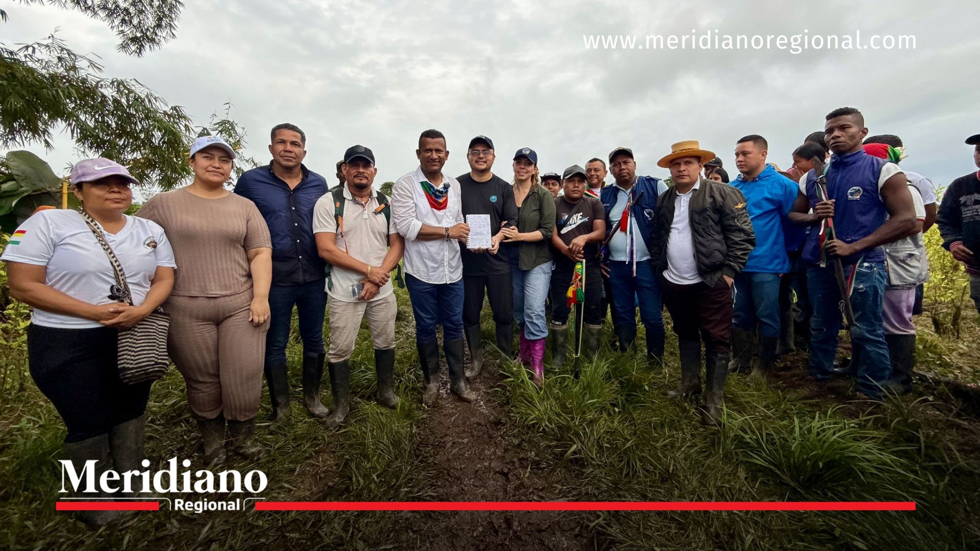 erradicación voluntaria de coca en Nariño con gobernador, Agencia Nacional de Tierras y comunidades en El Remanso, Llorente