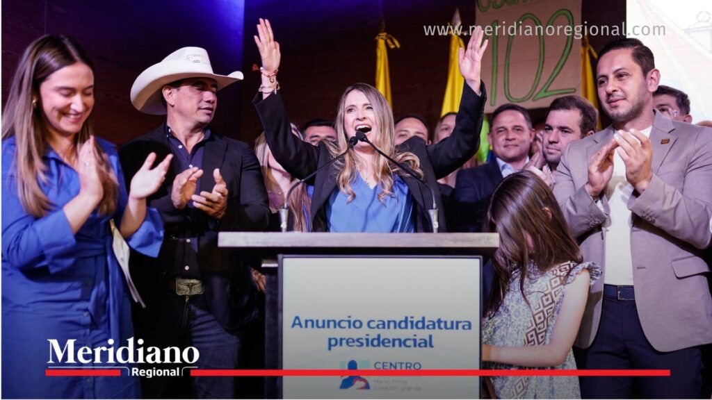 Paloma Valencia celebra victoria en encuesta interna del Centro Democrático - Meridiano Regional Paloma Valencia celebra tras ganar la encuesta interna del Centro Democrático como candidata presidencial