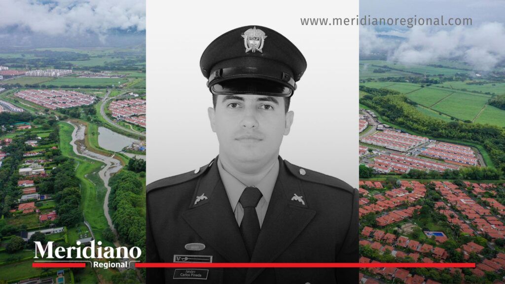 Patrullero Carlos Pineda, policía asesinado en Jamundí