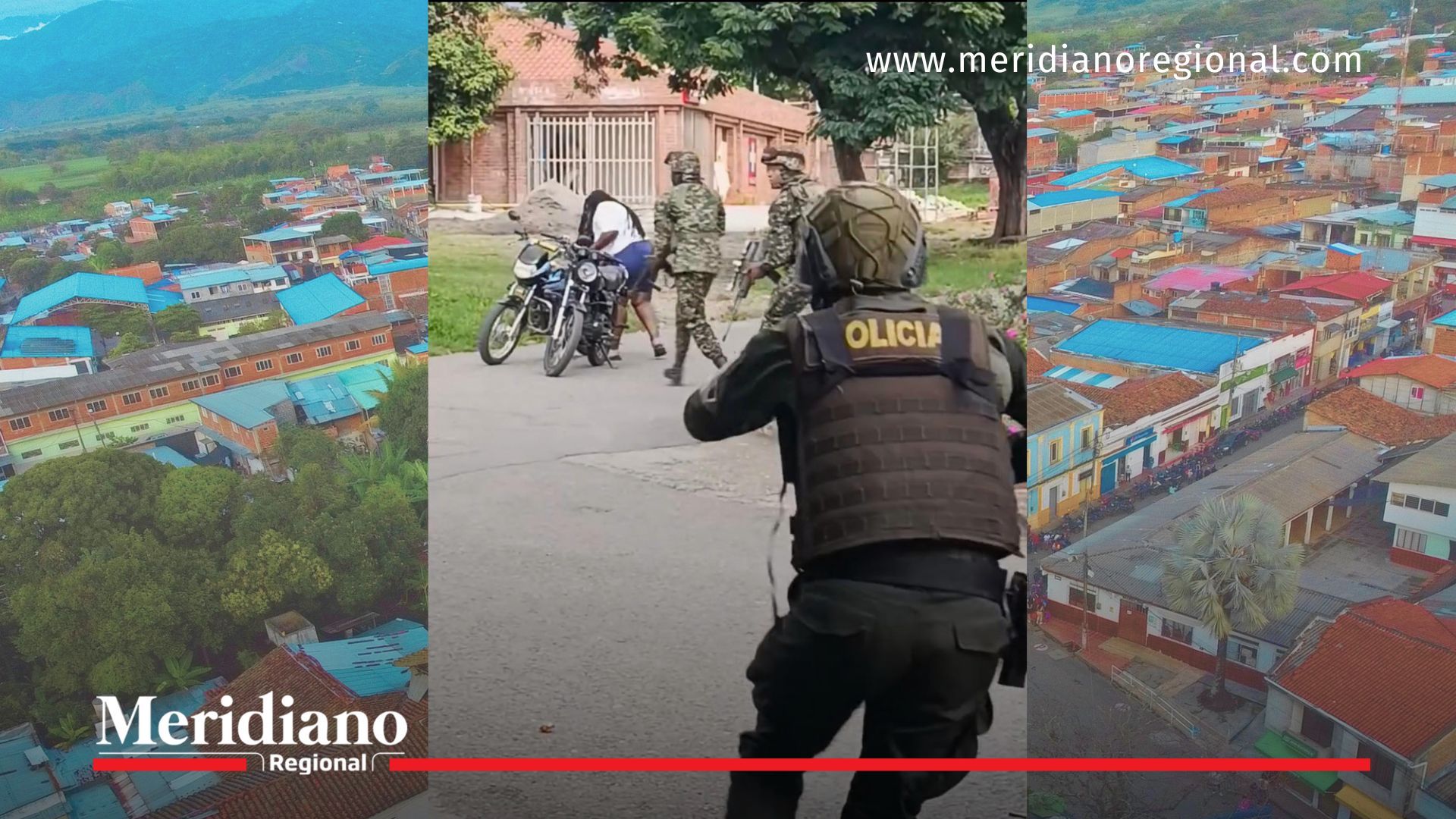 hostigamiento armado en Corinto con policías y civiles en casco urbano
